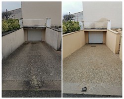 Nettoyage descente de garage